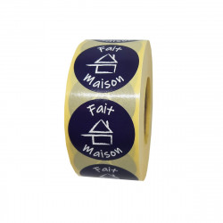 Étiquettes Fait Maison - Pastilles rondes Ø 35 mm - En rouleau de 1000 ex
