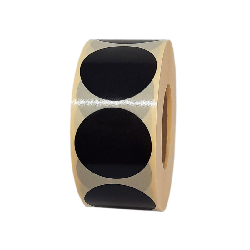 Rouleau d'étiquettes autocollantes 25 mm - Handmade - Marron - Noir x500 -  Perles & Co