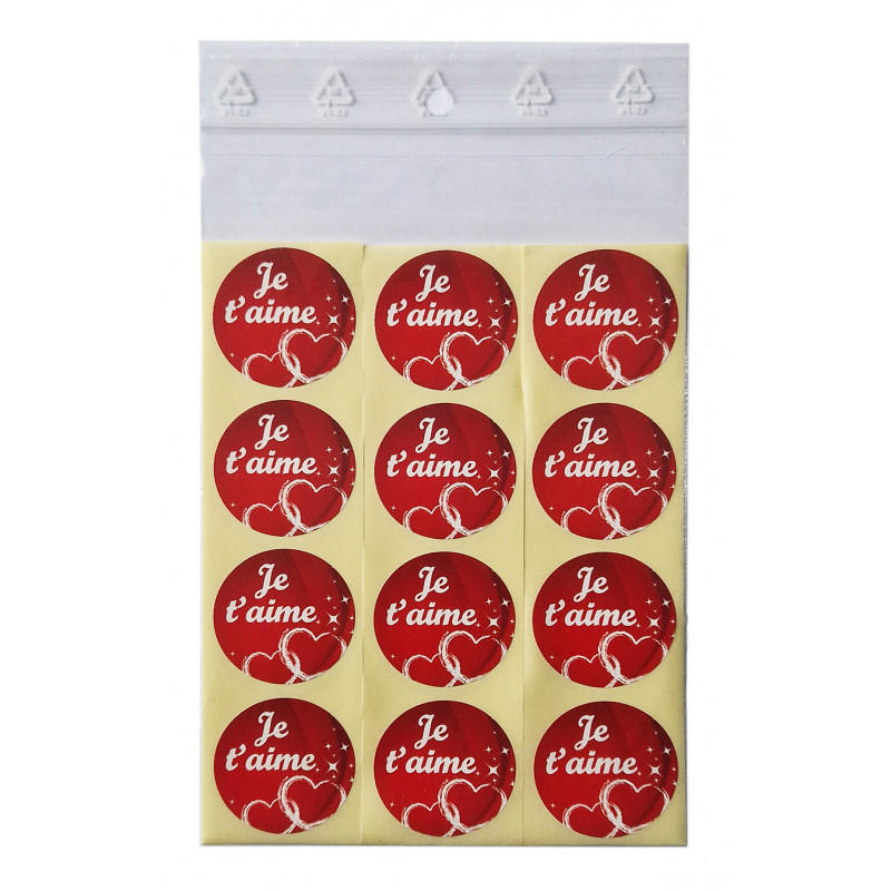 24 Etiquettes autocollantes rondes,étiquettes adhésives 35 mm, sticker,  emballage cadeau, emballage commande - Clarashop