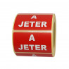 Étiquettes A JETER - Format 55 x 35 mm - En rouleau de 500 ex