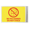 Stickers NE PAS GERBER - Taille 17 x 11 cm - Lot de 5 étiquettes