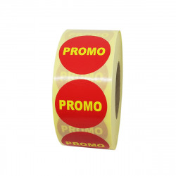 Étiquettes PROMO - Pastilles rondes Ø 35 mm - En rouleau de 1000 ex