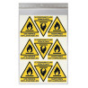 Stickers DANGER MATIÈRES INFLAMMABLES W021 - Taille 4,5 x 5 cm - Lot de 18 autocollants
