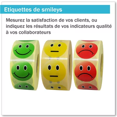 Etiquettes smileys