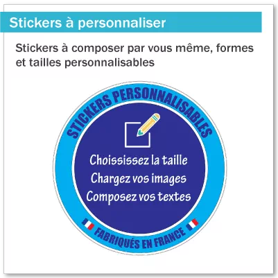Stickers personnalisables