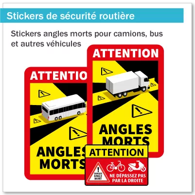 Stickers d'avertissement de sécurité routière
